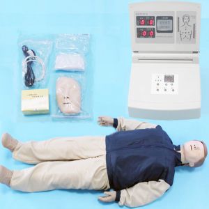 Advanced computer cardiopulmonary resuscitation simulator with LCD color display